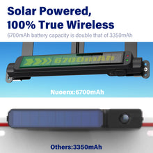 Load image into Gallery viewer, Nuoenx Solar Wireless Backup Camera for Truck, 3Mins No Wiring Installation, 6700 Solar Powered Battery Car Back Up Camera System with 7&quot; Monitor, IP69K Waterproof License Plate Camera for Trailer/RV
